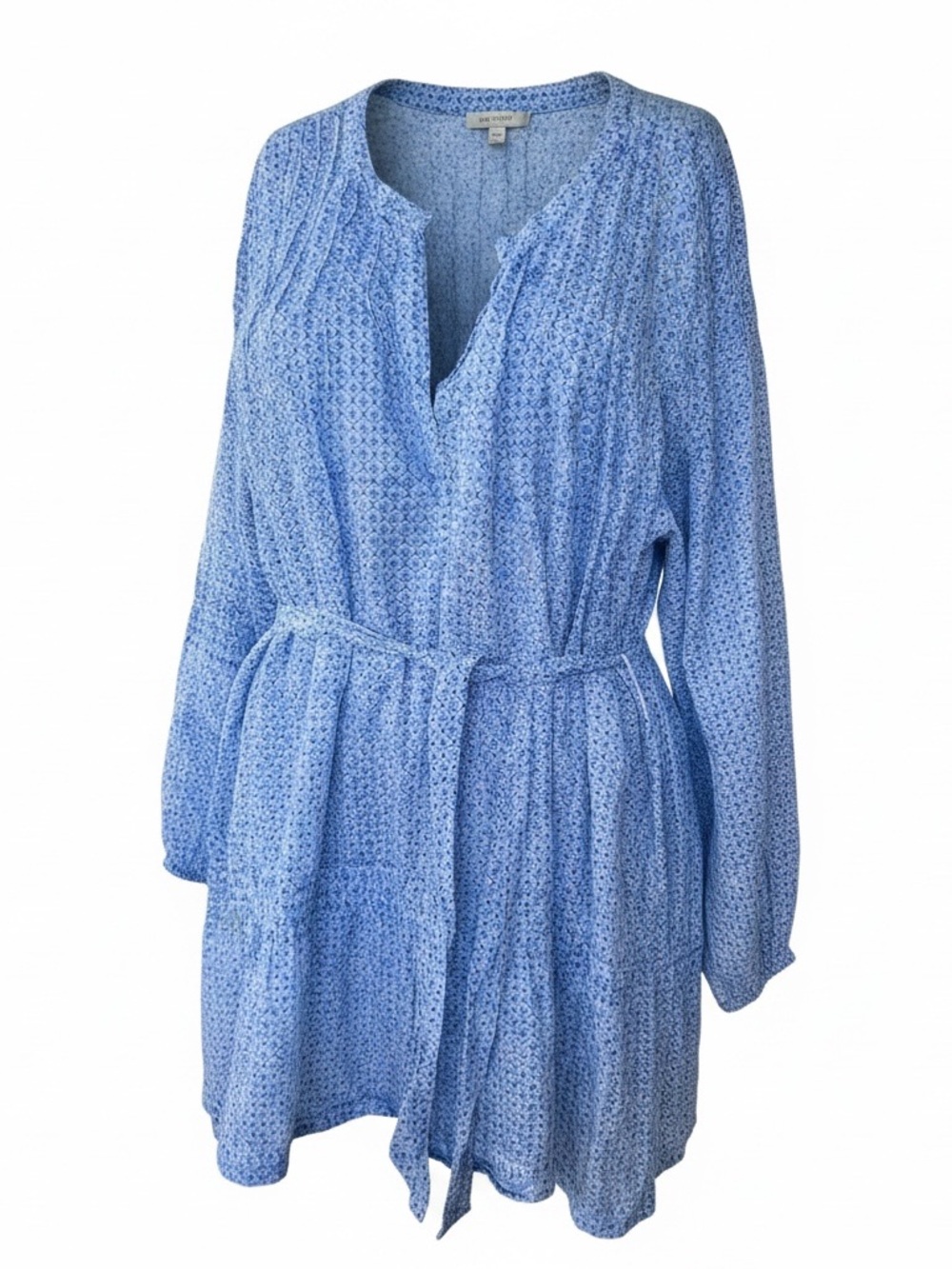 Roller Rabbit Blue and White Floral-Print Tunic Dress